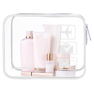 Louise Maelys Travel Clear Makeup Handbag Large Toiletry Cosmetic Organizer  Bag Waterproof
