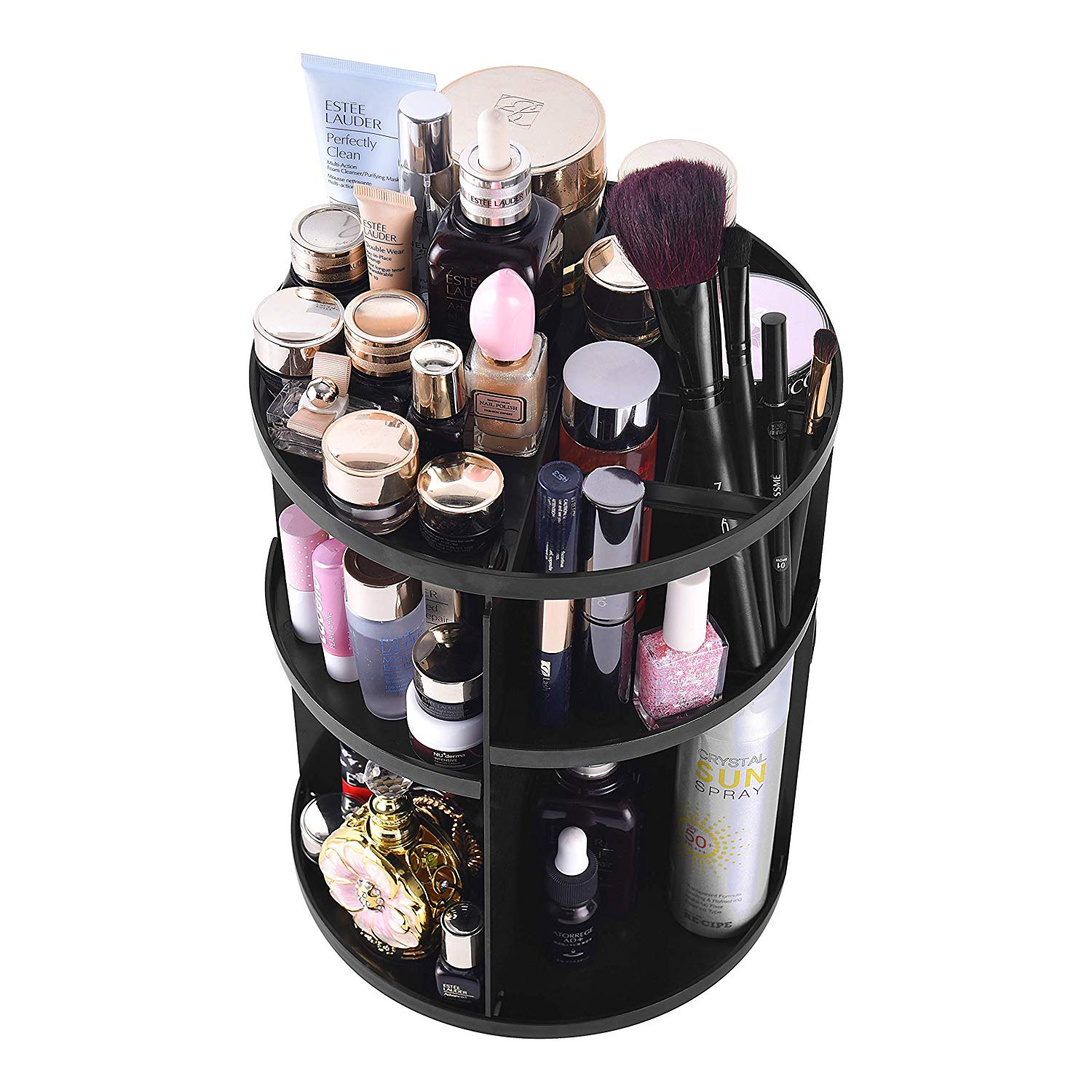Rotating Storage Makeup Box Cosmetic Organizer Jewelry Organizer
